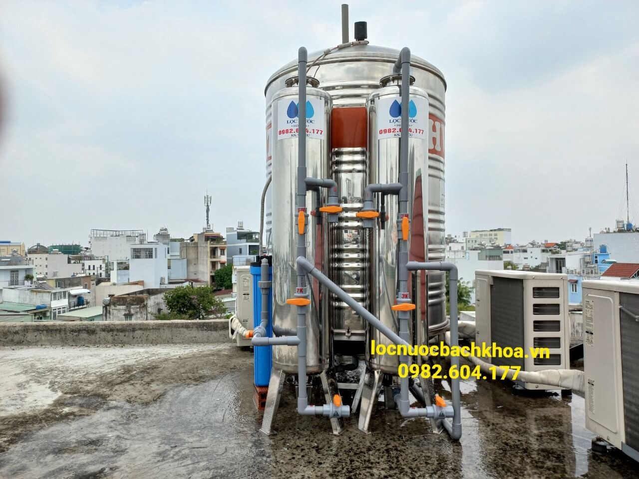 Công trình xử lý nước phèn nhà anh Quang tại quận Phú Nhuận