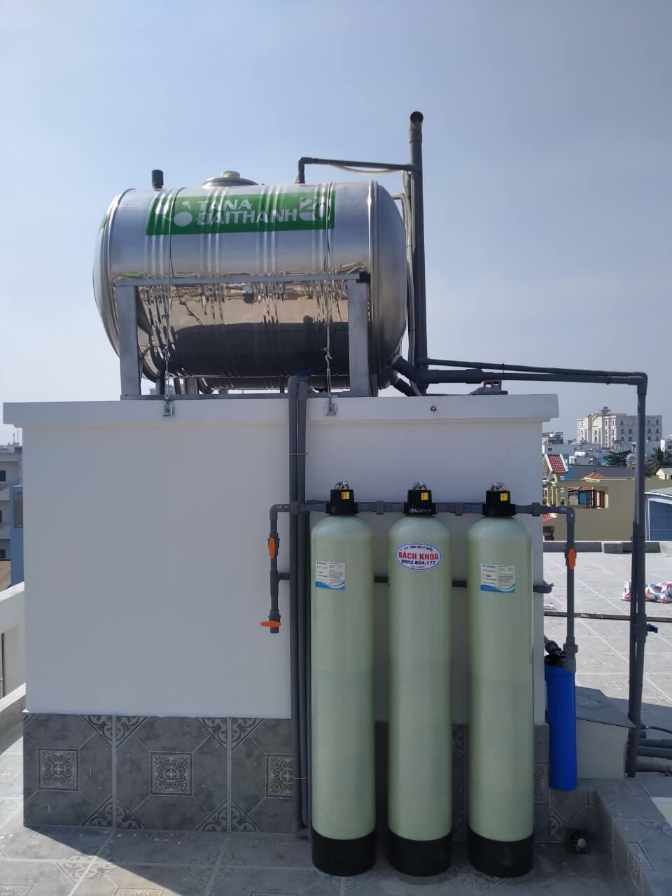 Lọc nước đầu nguồn với 03 bình Composite -BK003