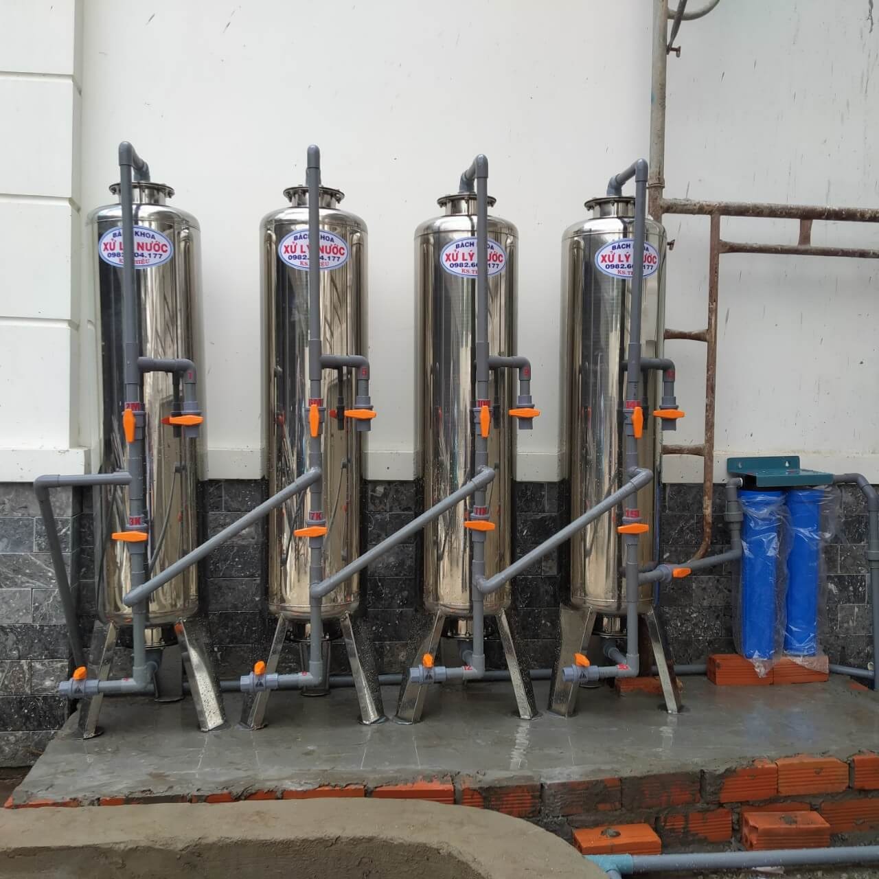 Bộ 04 bình lọc inox 304 - BK006